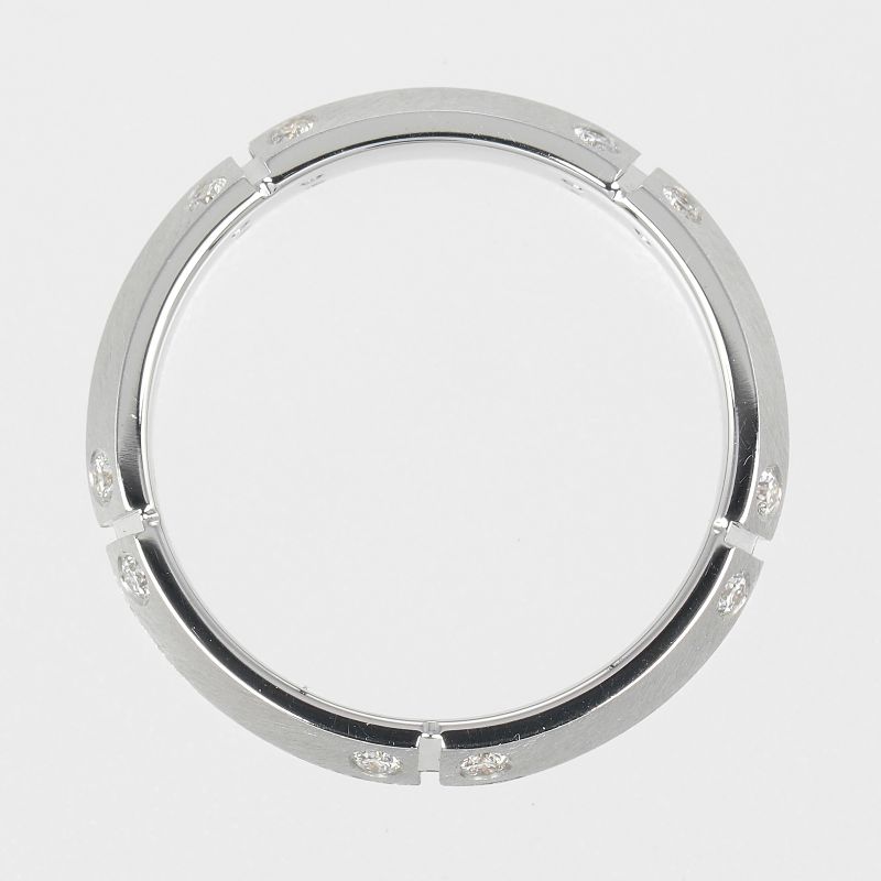 Tiffany & Co Streamerica 18kwhite Gold And Diamonds #11.5 Ladies 5.7g Ring