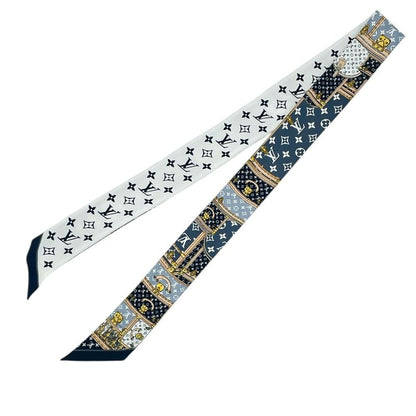 Louis Vuitton Scarf Twilly Bandeau Silk Monogram Multicolor