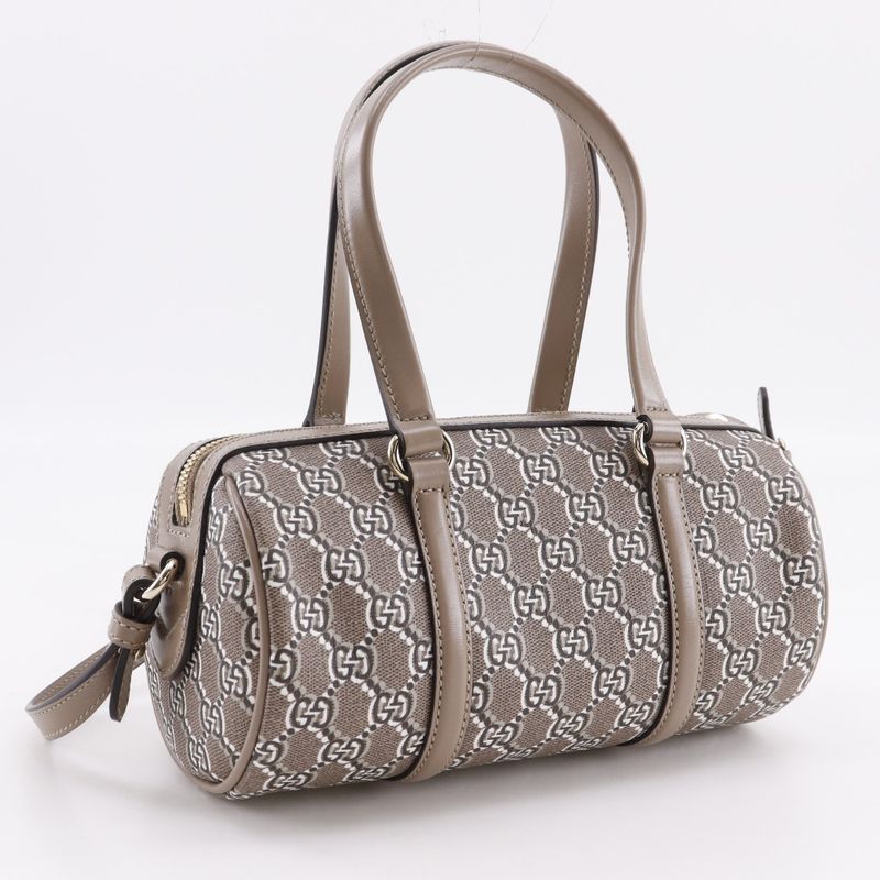 Gucci GG Shadow 2WAY Shoulder 796230 PVC X Leather Brown Ladies Handbag