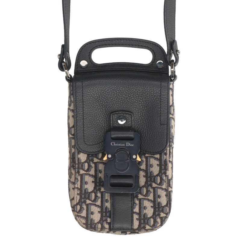 Dior Saddle Oblique Vertical Pouch Shoulder Bag Men's
