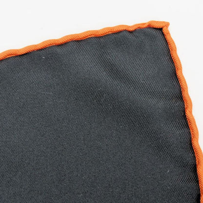 Louis Vuitton Scarf Silk Black Orange Multicolor Monogram Large Size Small Lady