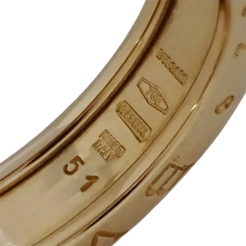 Bulgari Bvlgari Ring Ladies Men's Brand Ring 750pg B-zero1 1 Band Pink Gold #51