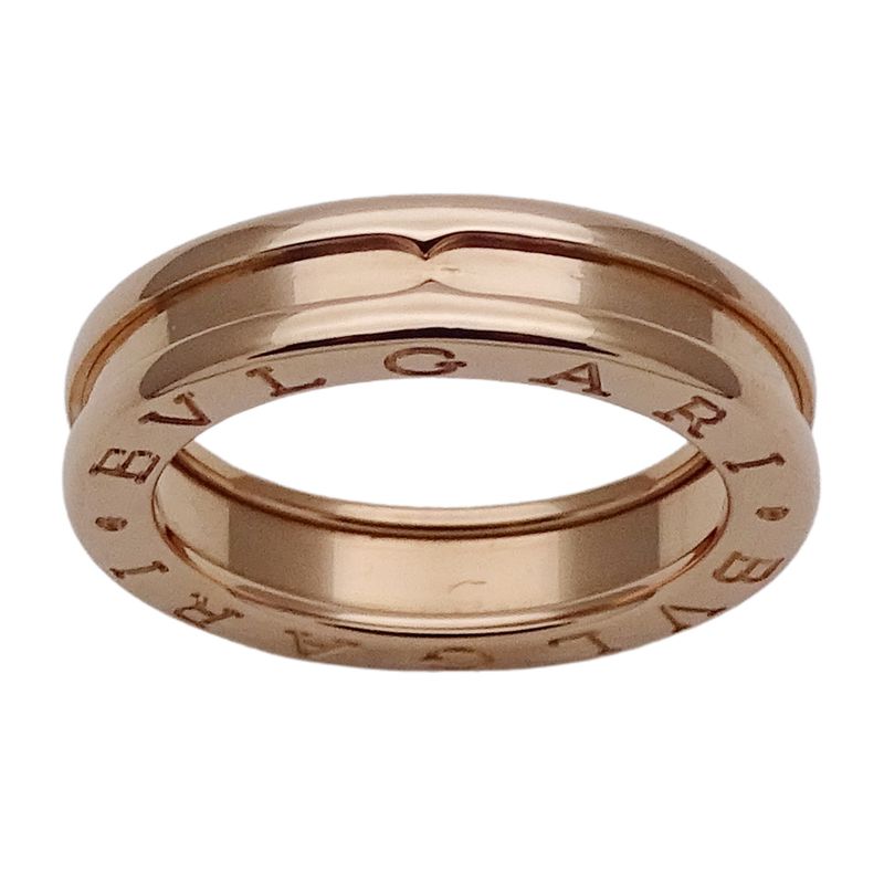 Bulgari Bvlgari Ring Ladies Men's Brand Ring 750pg B-zero1 1 Band Pink Gold #51