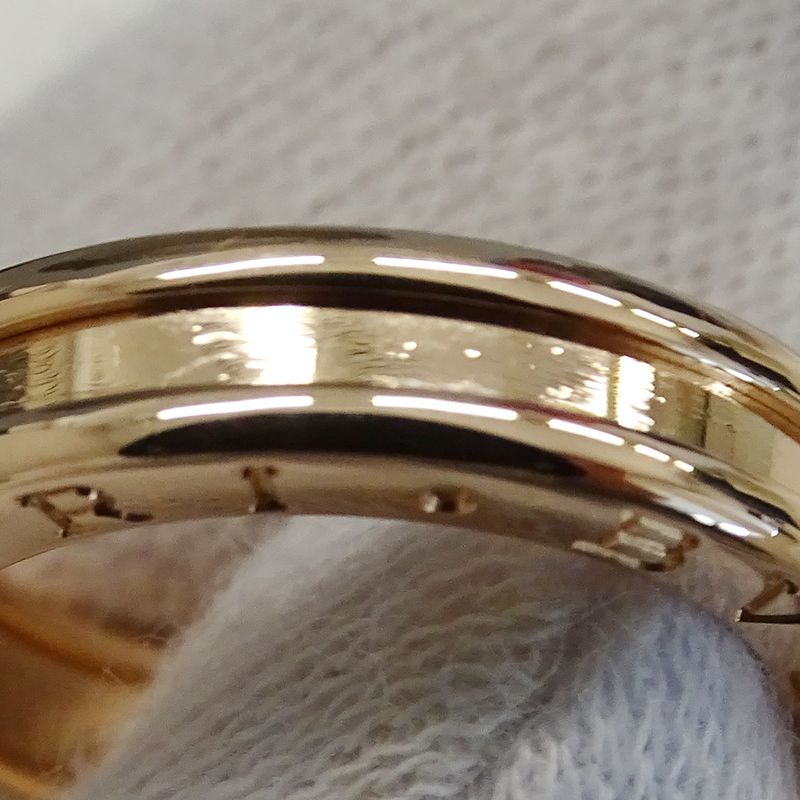 Bulgari Bvlgari Ring Ladies Men's Brand Ring 750pg B-zero1 1 Band Pink Gold #51