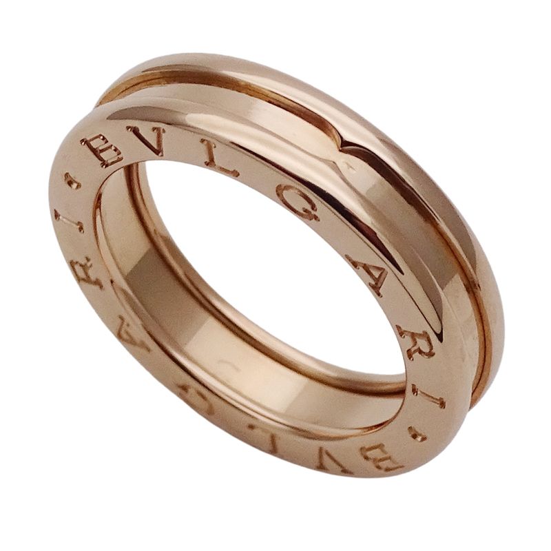 Bulgari Bvlgari Ring Ladies Men's Brand Ring 750pg B-zero1 1 Band Pink Gold #51