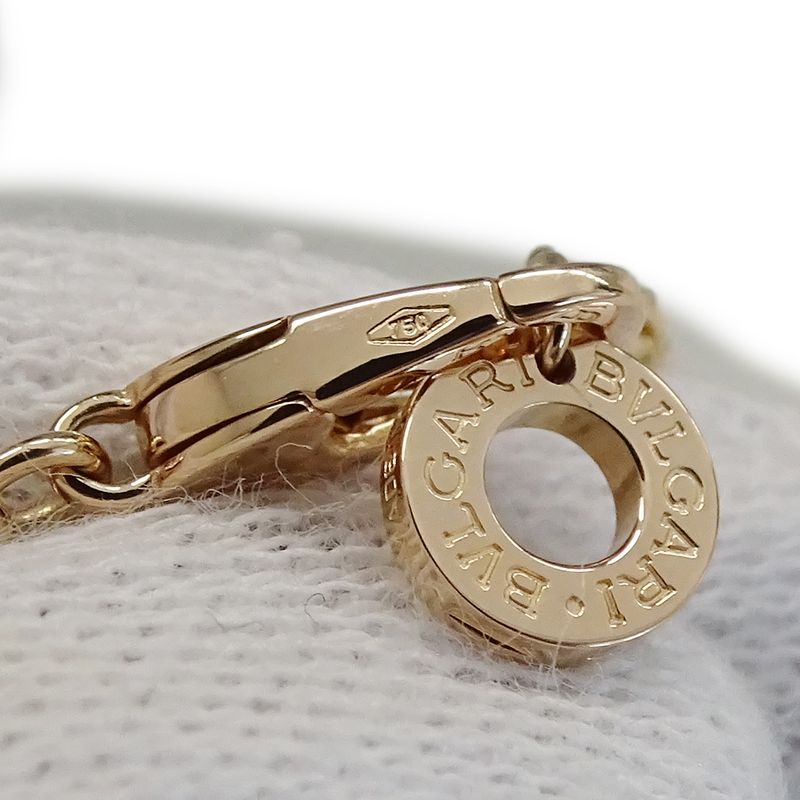 Bulgari Bvlgari Necklace Ladies Brand 750pg Onyx Diamond Serpenti Viper Pink