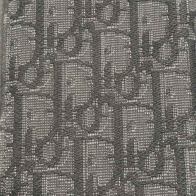 Dior Oblique Jacquard Vertical Long Wallet Bifold Wallet Black 12-bo-0271 AA