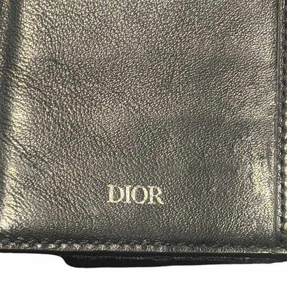 Dior Oblique Jacquard Vertical Long Wallet Bifold Wallet Black 12-bo-0271 AA