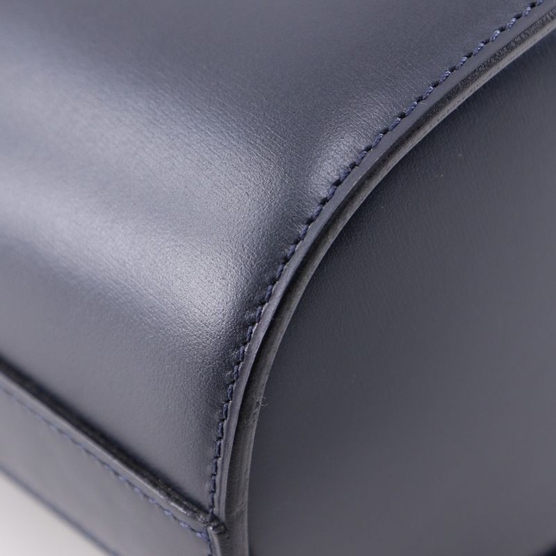 Celine Old Celine Vintage Calf Black Women's Shoulder Bag