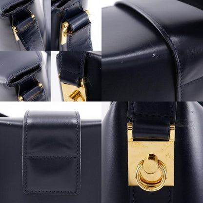 Celine Old Celine Vintage Calf Black Women's Shoulder Bag