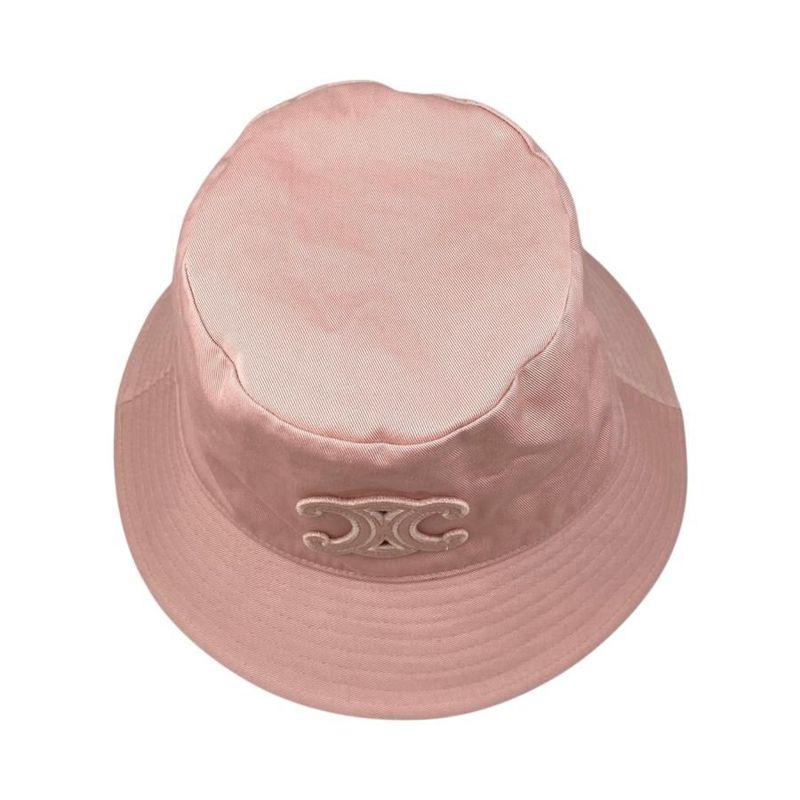 Celine Hat Triomphe Bucket Hat 2aue0968p.25py Size S Cotton Pink Celine