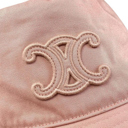 Celine Hat Triomphe Bucket Hat 2aue0968p.25py Size S Cotton Pink Celine
