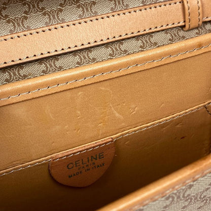 Celine Macadam Pattern Shoulder Bag Crossbody Handbag Shoulder Bag Coated