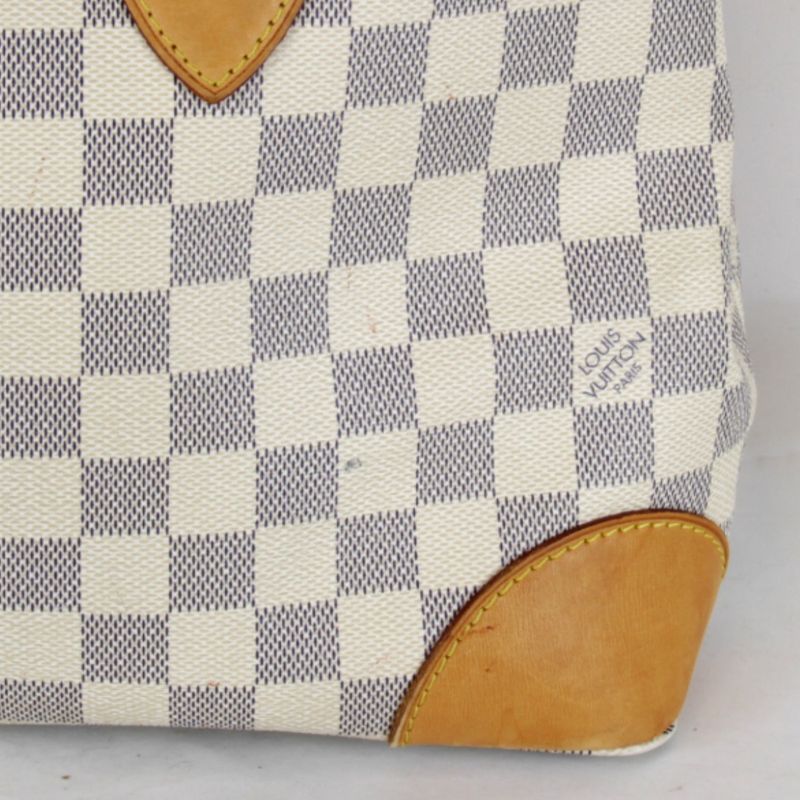 USED Louis Vuitton Hammed MM N51206 Shoulder Bag Damier Azure Canvas White