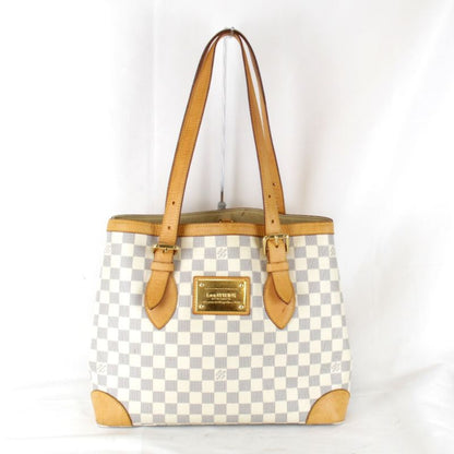 USED Louis Vuitton Hammed MM N51206 Shoulder Bag Damier Azure Canvas White