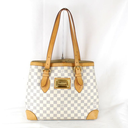 USED Louis Vuitton Hammed MM N51206 Shoulder Bag Damier Azure Canvas White