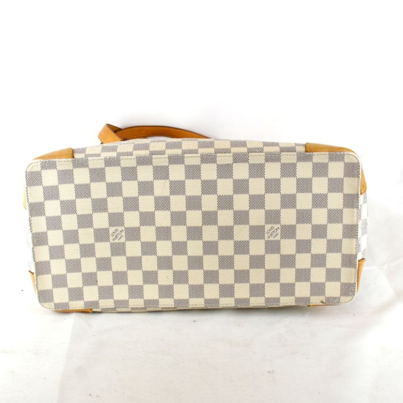 USED Louis Vuitton Hammed MM N51206 Shoulder Bag Damier Azure Canvas White