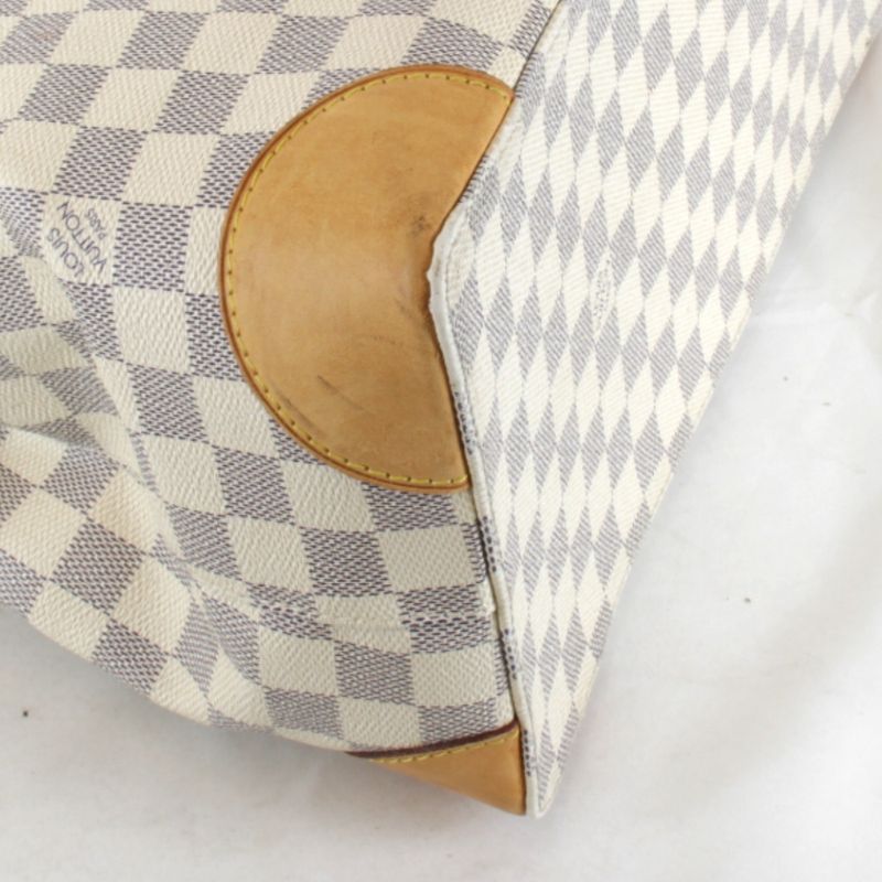 USED Louis Vuitton Hammed MM N51206 Shoulder Bag Damier Azure Canvas White