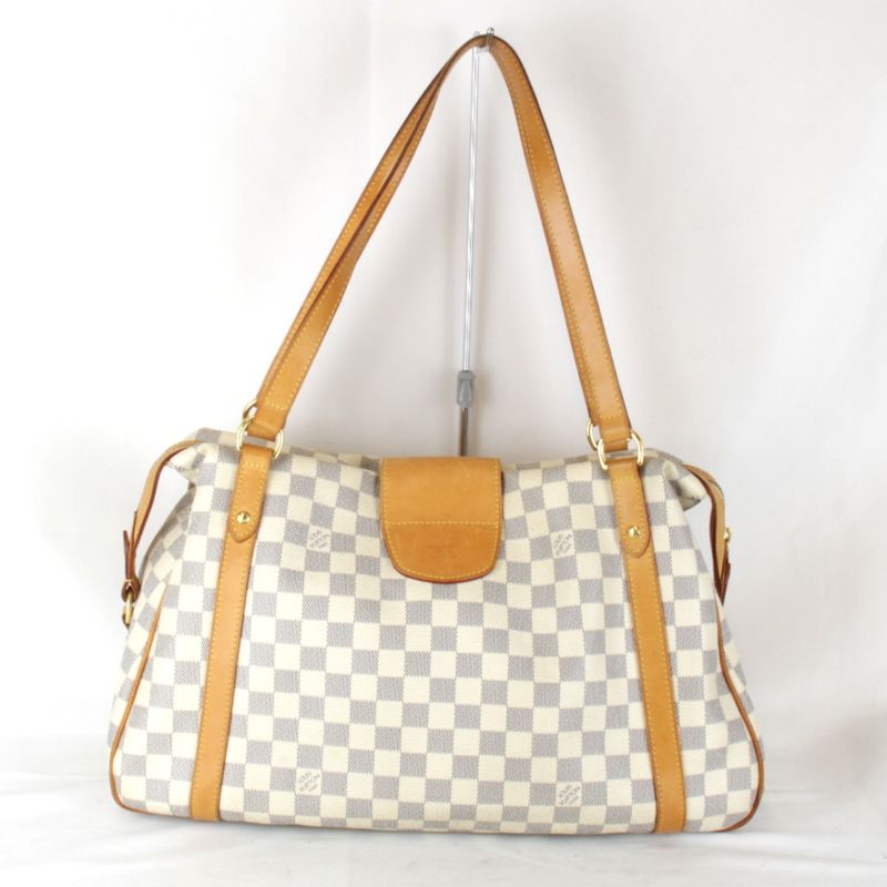 Louis Vuitton Stresa GM N42221 Shoulder Bag Damier Azure Canvas White