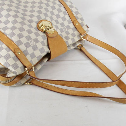 Louis Vuitton Stresa GM N42221 Shoulder Bag Damier Azure Canvas White
