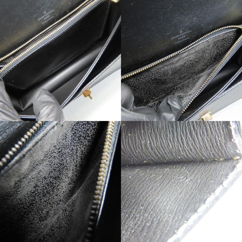 Louis Vuitton Shoulder Bag Free Run M52402 Epi Leather Noir Black Gold Hardware