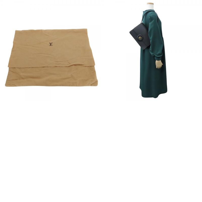 Louis Vuitton Shoulder Bag Free Run M52402 Epi Leather Noir Black Gold Hardware