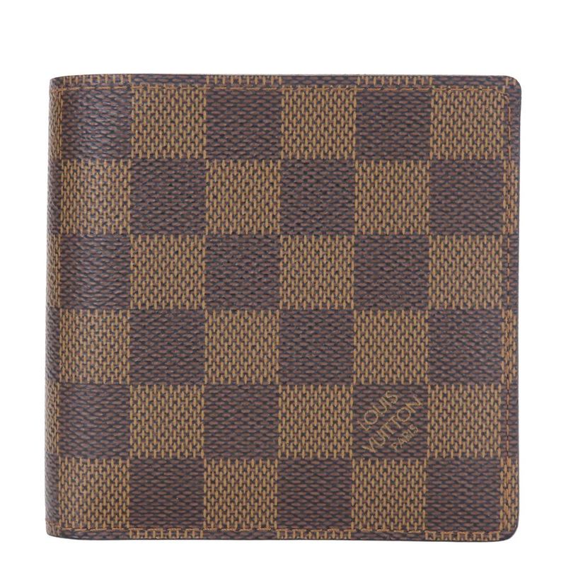 Louis Vuitton Bifold Wallet Portobier Carte Cles Dimonnet N61665 Damier Ebène