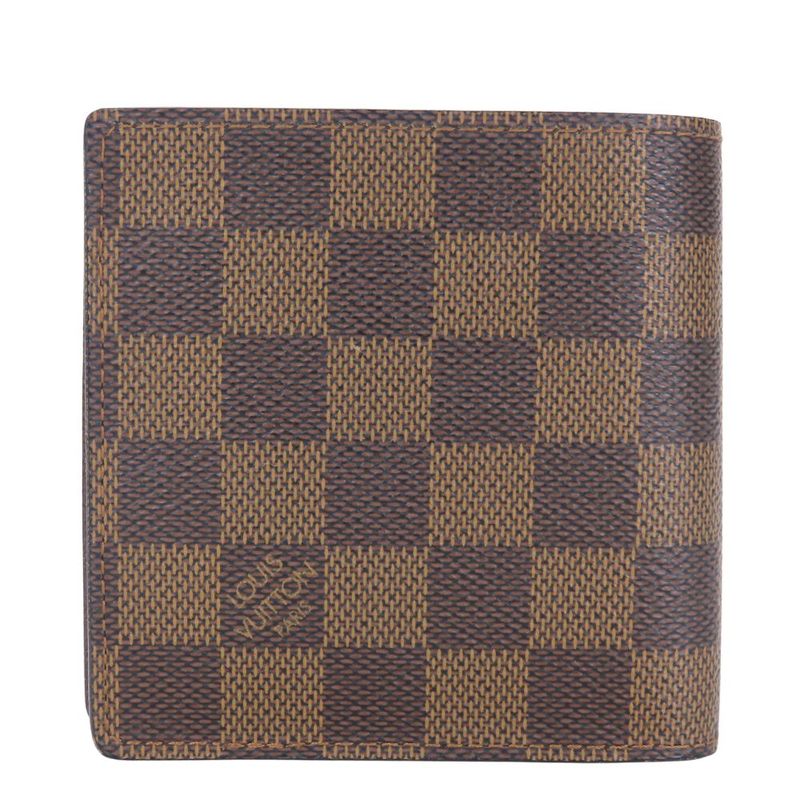 Louis Vuitton Bifold Wallet Portobier Carte Cles Dimonnet N61665 Damier Ebène