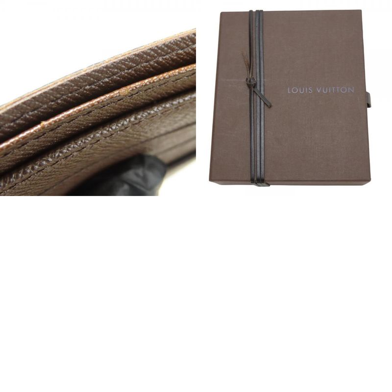 Louis Vuitton Bifold Wallet Portobier Carte Cles Dimonnet N61665 Damier Ebène