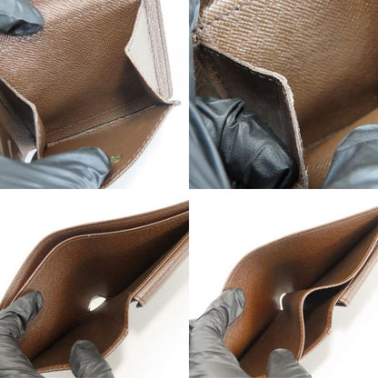 Louis Vuitton Bifold Wallet Portobier Carte Cles Dimonnet N61665 Damier Ebène