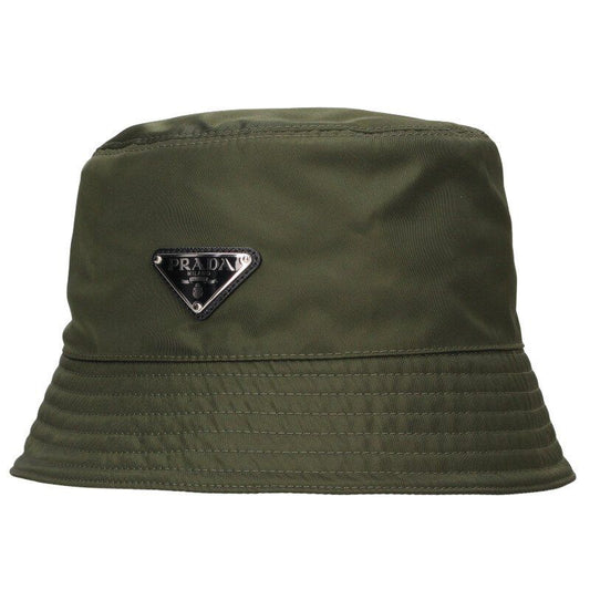 Prada 2hc137 Re-nylon Triangle Plate Nylon Hat Men's L
