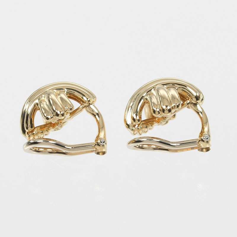 Tiffany & Co Signature 18K Yellow Gold Ladies 8g Earrings