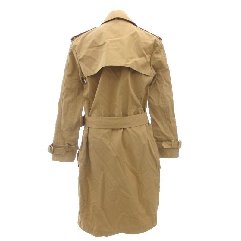 Celine Phoebe Period Trench Coat Gown 36 Long Belted Backless Buttonless Neck