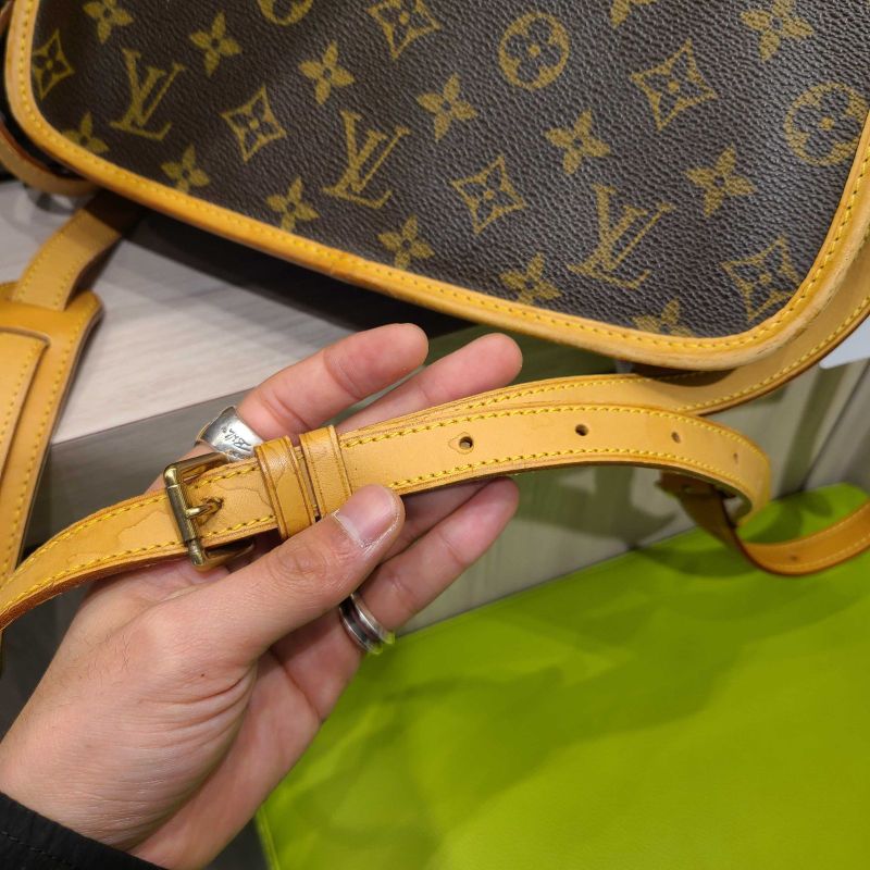 Louis Vuitton Monogram Sologne Shoulder Bag Brown PVC X Leather M42250 Sl0063