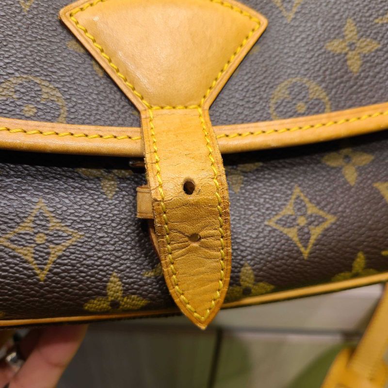 Louis Vuitton Monogram Sologne Shoulder Bag Brown PVC X Leather M42250 Sl0063