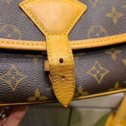 Louis Vuitton Monogram Sologne Shoulder Bag Brown PVC X Leather M42250 Sl0063