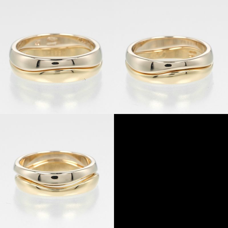 Cartier Love Me 18K Yellow Gold X 18K White Gold 7.5 Ladies 5.2g Ring