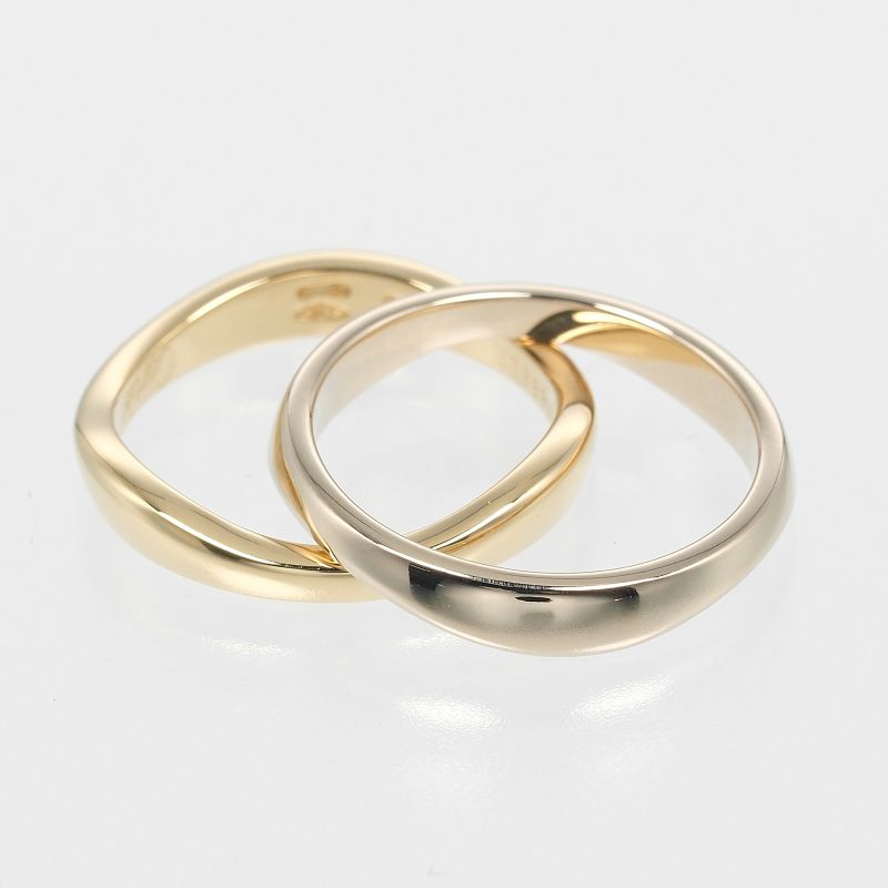 Cartier Love Me 18K Yellow Gold X 18K White Gold 7.5 Ladies 5.2g Ring