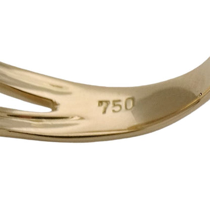 Celine Ring Ladies Brand Ring 750yg Diamond D007 Yellow Gold Approx Size 14