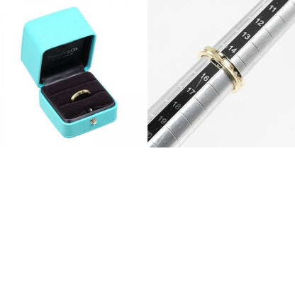 Tiffany & Co 1837 18K Yellow Gold And 2P Diamonds #15 Ladies 6.35g Ring