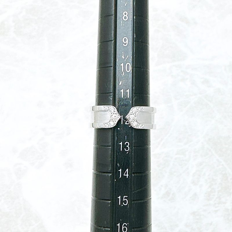 Cartier C2 Diamond White Gold  Ring 52