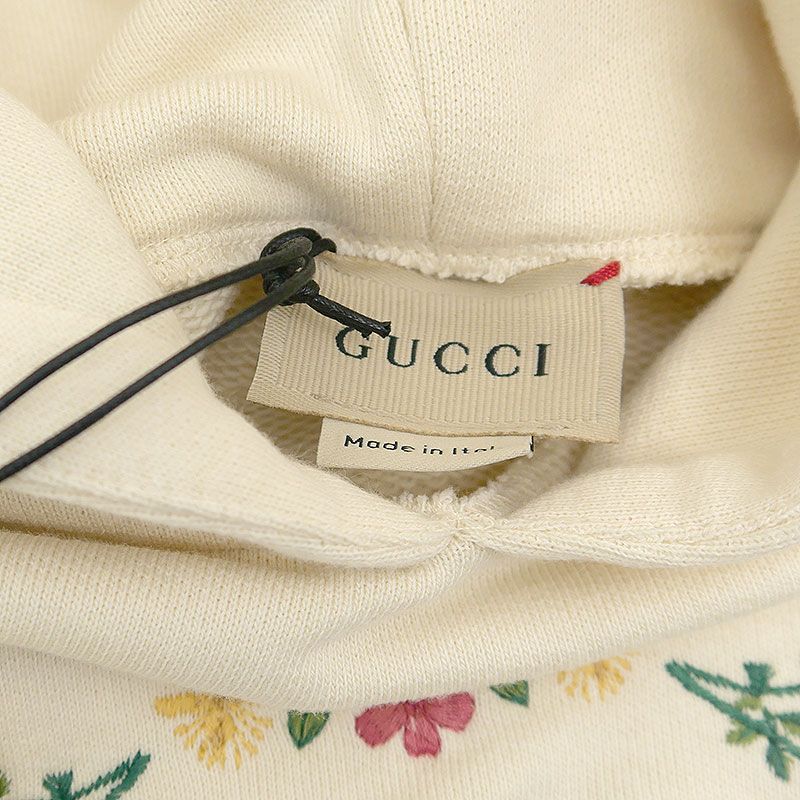 Gucci Baby Cotton Hoodie 24 Cream Flower Fairy