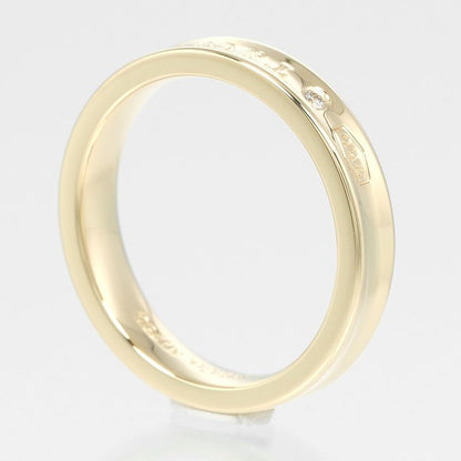 Tiffany & Co 1837 18K Yellow Gold And 2P Diamonds #15 Ladies 6.6g Ring