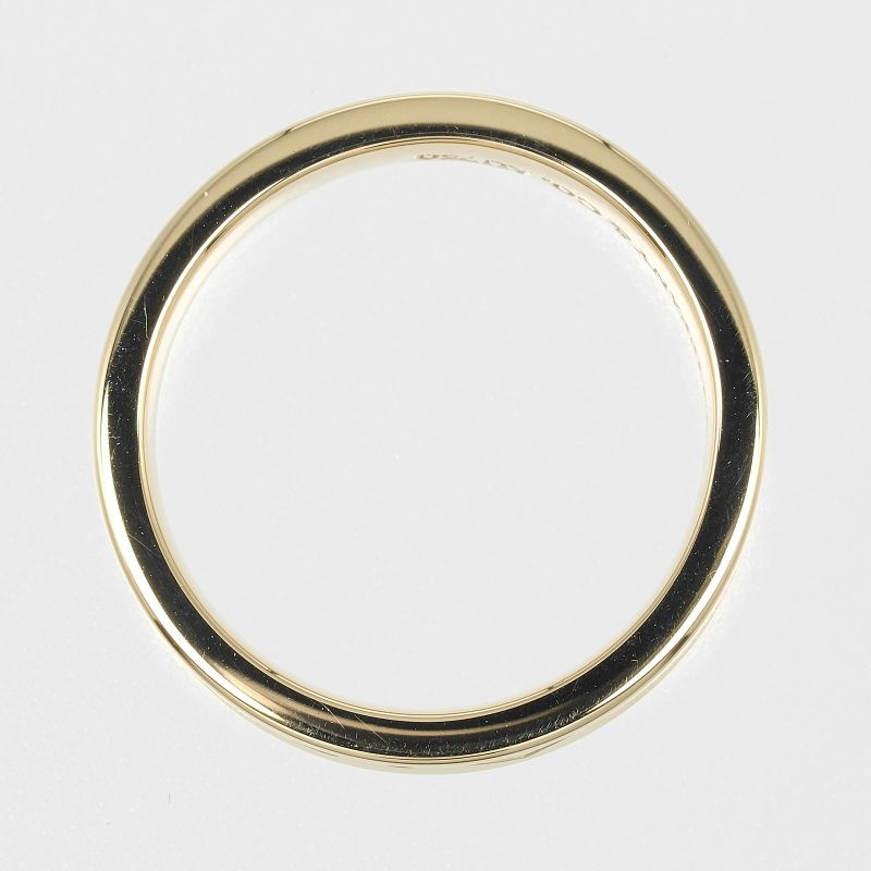 Tiffany & Co 1837 18K Yellow Gold And 2P Diamonds #15 Ladies 6.6g Ring