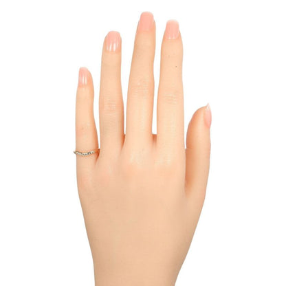 Tiffany & Co Curved Band 18K Pink Gold And 9P Diamonds #5 Ladies 2.2g Ring