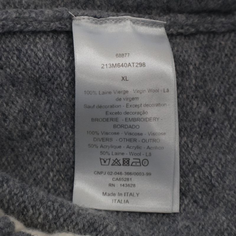 DIOR Beautiful 213m640at298 Atelier Logo Crew Neck Sweater XL