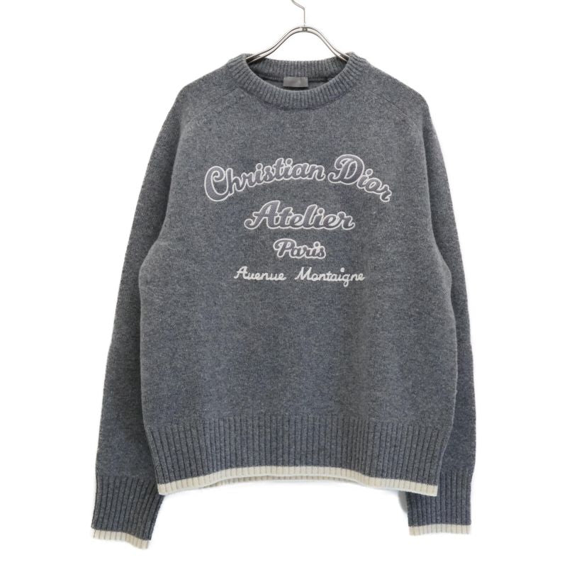 DIOR Beautiful 213m640at298 Atelier Logo Crew Neck Sweater XL
