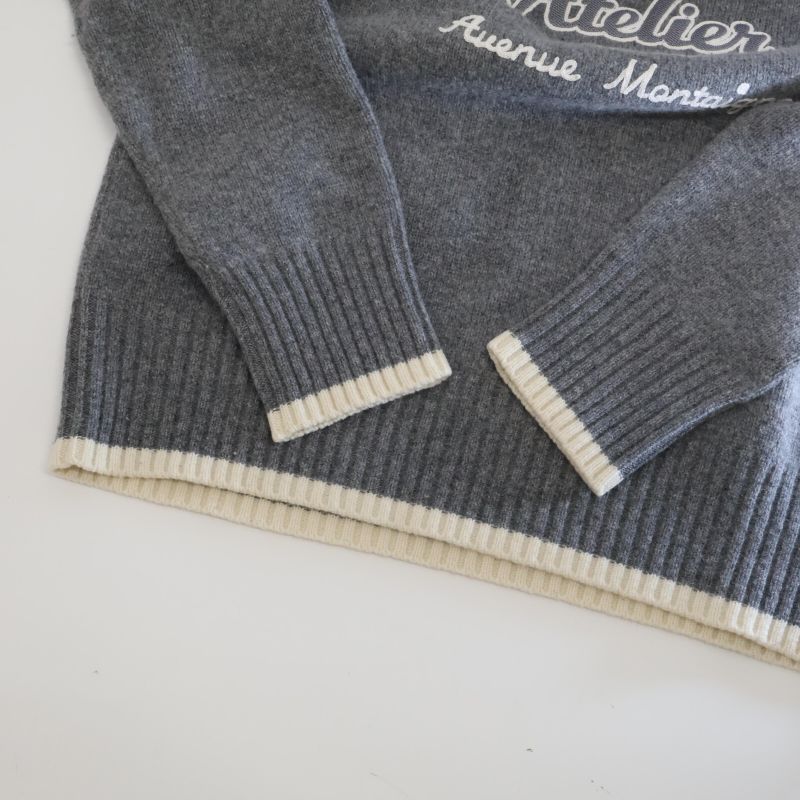 DIOR Beautiful 213m640at298 Atelier Logo Crew Neck Sweater XL