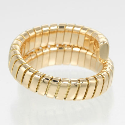 Bvlgari Bulgari Tubogas 18K Yellow Gold Size 20 Men's 13.3g Ring