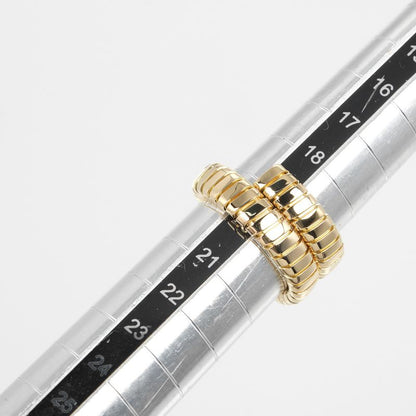 Bvlgari Bulgari Tubogas 18K Yellow Gold Size 20 Men's 13.3g Ring